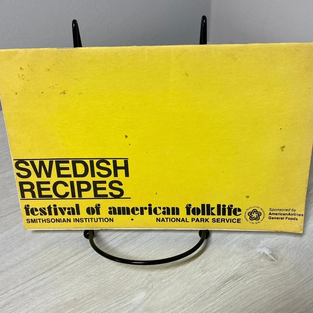 Lot of Four VTG Smithsonian Festival of American Folklife Scandinavian Recipe PB